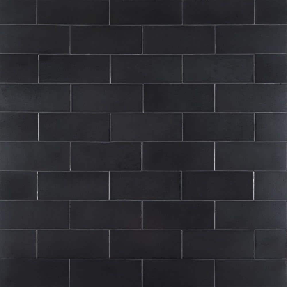 Ardor Black 4.7 in. x 11.81 in. Metallic Porcelain Wall Tile (5.84 sq. ft./Case) price history on PriceWatchPro