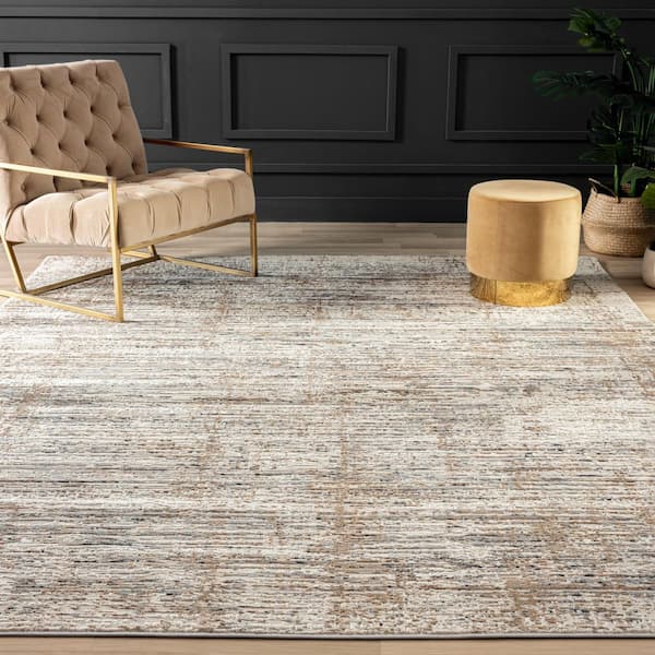 10 ft. Round Grey Lumina Western Area Rug