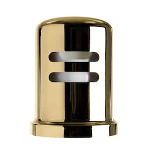 1-3/4 in. x 2-1/2 in. Solid Brass Air Gap Cap Only, Skirted, Polished Brass