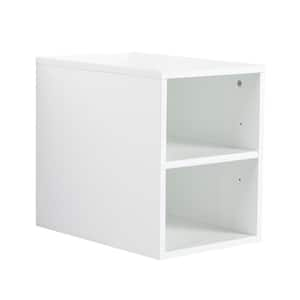 12.00 in. W x 15.80 in. H x 17.70 in. D Plywood Rectangular Shelf in Glossy White