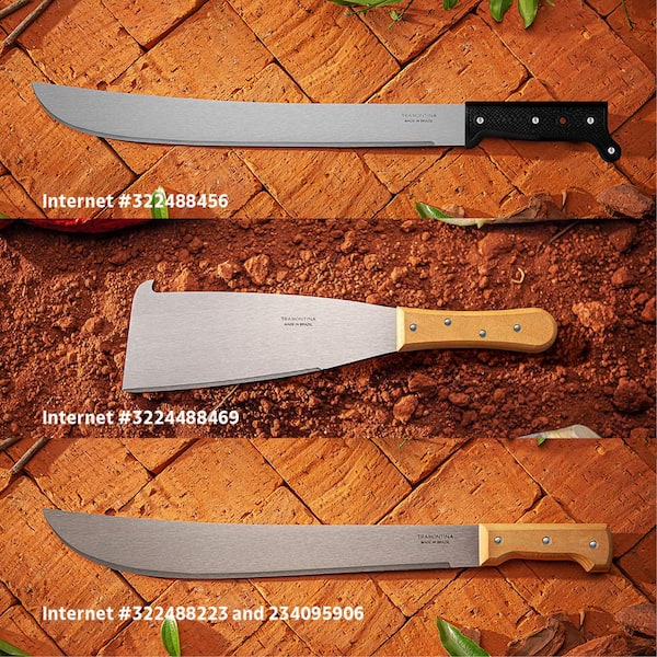 Tramontina 18 in. Machete with Carbon Steel Blade and Wood Handle