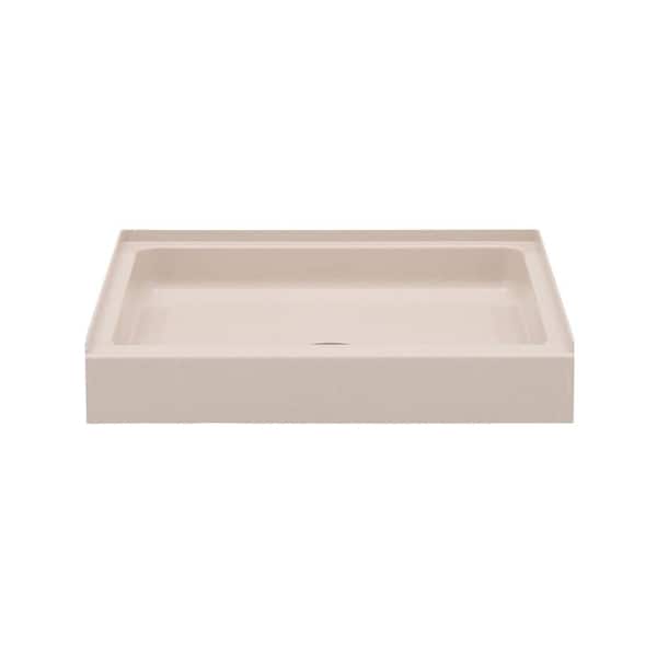 Swan 32 in. L x 32 in. W Alcove Shower Pan Base with Center Drain in Tahiti Sand