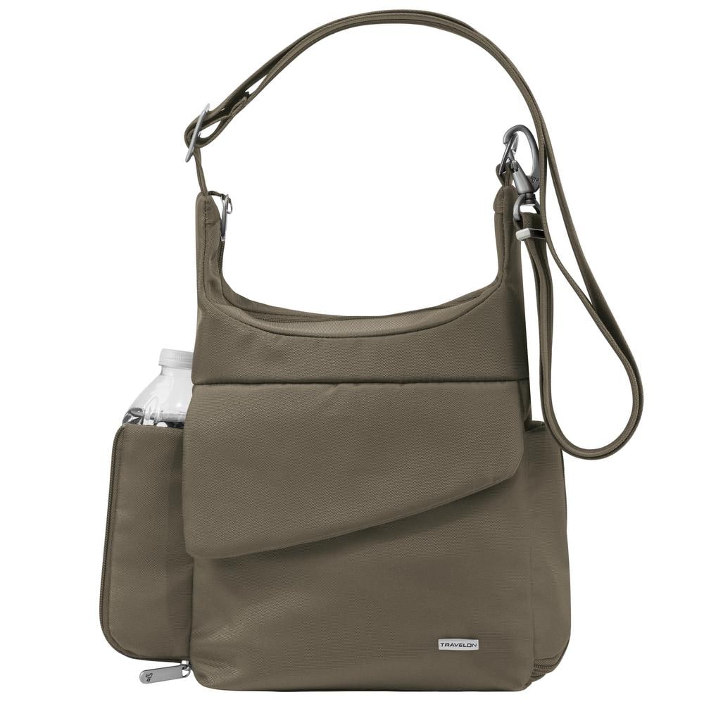 Travelon Anti Theft Nutmeg Poly Messenger Bag 42242 761 The Home