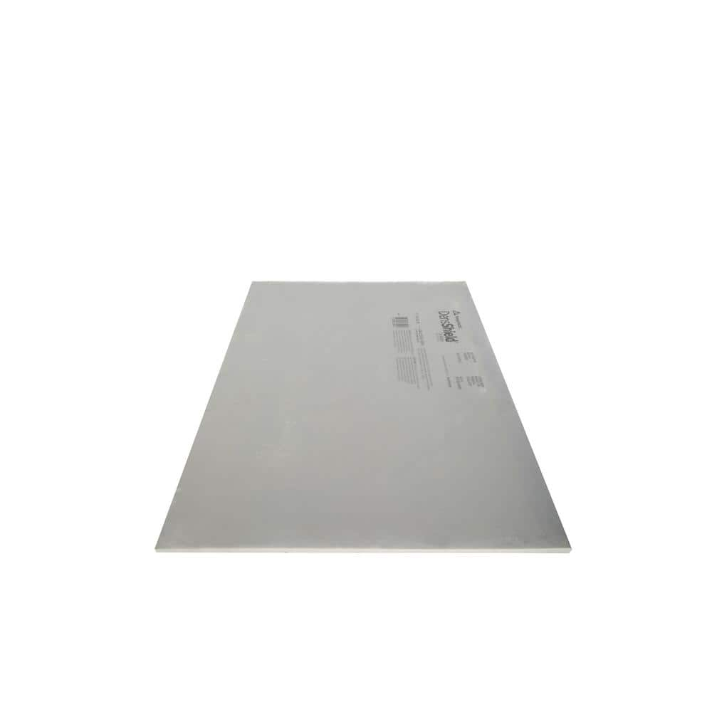 DensShield Gypsum Backer Board 1/2 in. x 2.7 ft. x 5 ft. Tile Backer ...