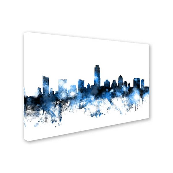 Trademark Fine Art Austin Texas Skyline II by Michael Tompsett