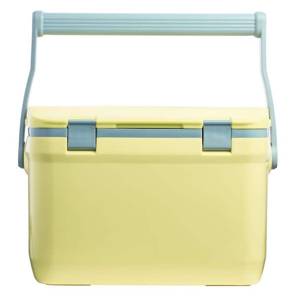 MOEPISY Adventure Outdoor Cooler 16 qt. Heavy Duty Outdoor Camping Cooler 36-Hour Cooling Ice Chest for 2-Cans (Light Yellow）