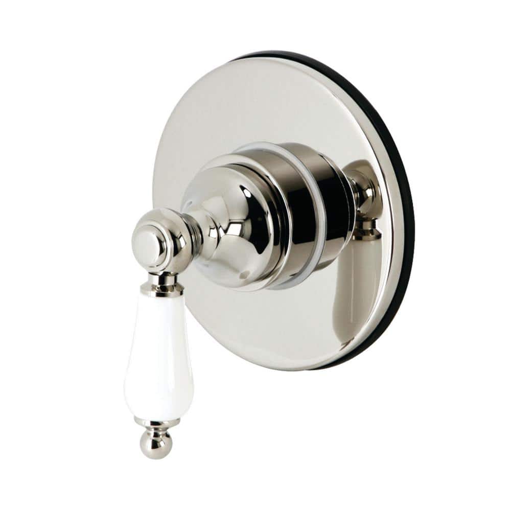 Single-Handle 1-Hole Wall Mount Three-Way Diverter Valve with Trim Kit in Polished Nickel price history on PriceWatchPro