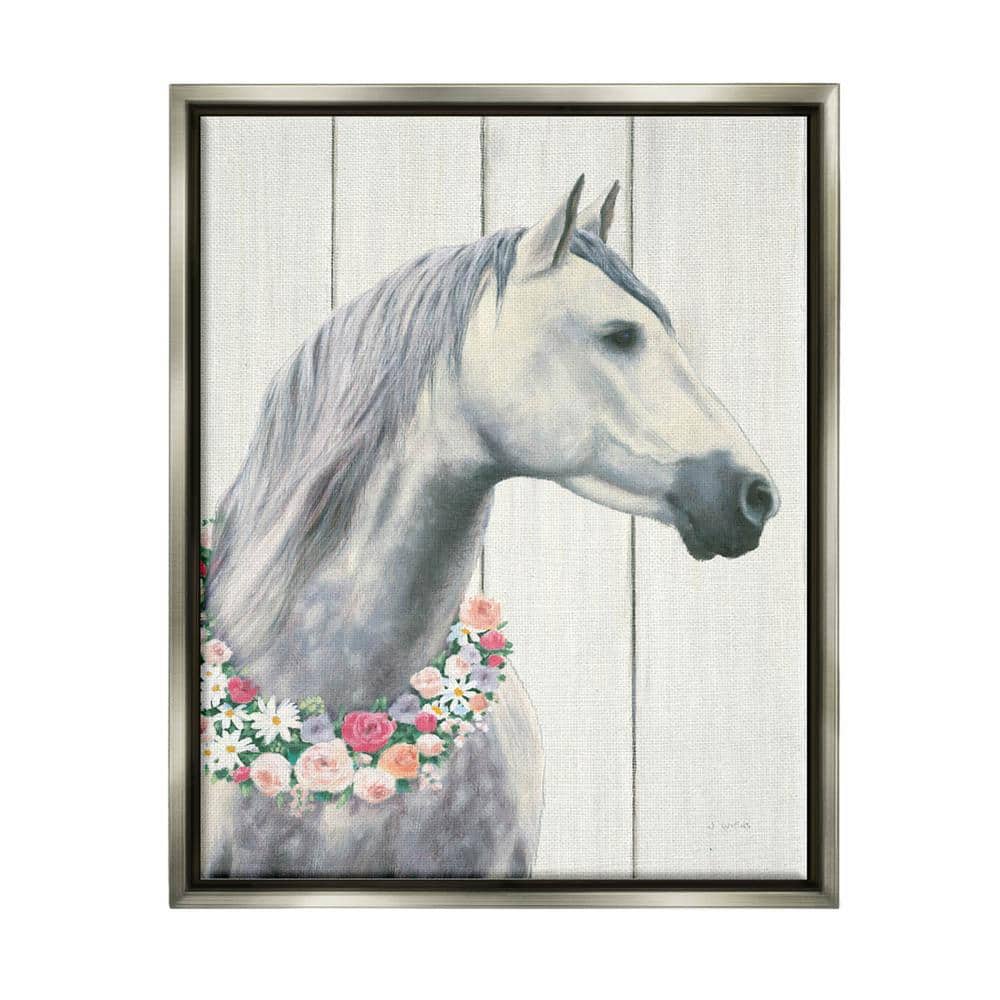 The Stupell Home Decor Collection Spirit Stallion Horse With Flower