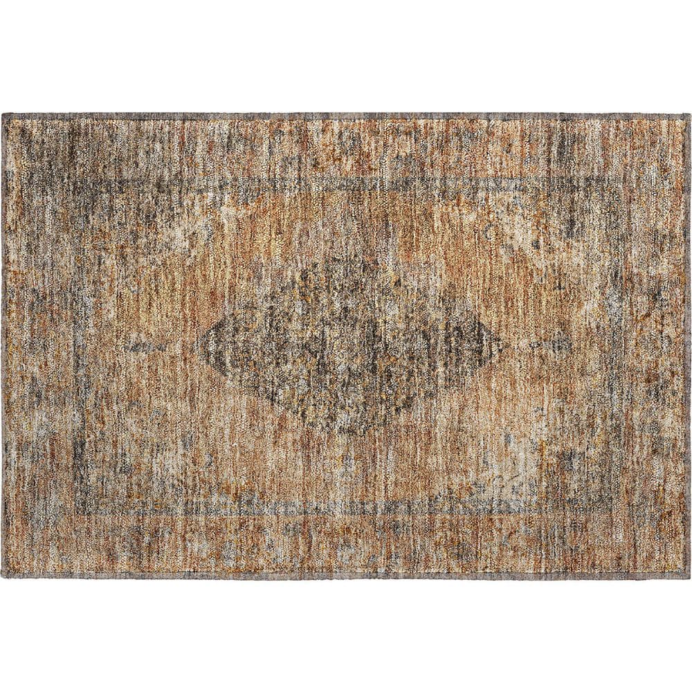 Mayfield Premium Machine Washable Abstract AMF2021 Copper 2 ft. x 3 ft. Accent Rug price history on PriceWatchPro
