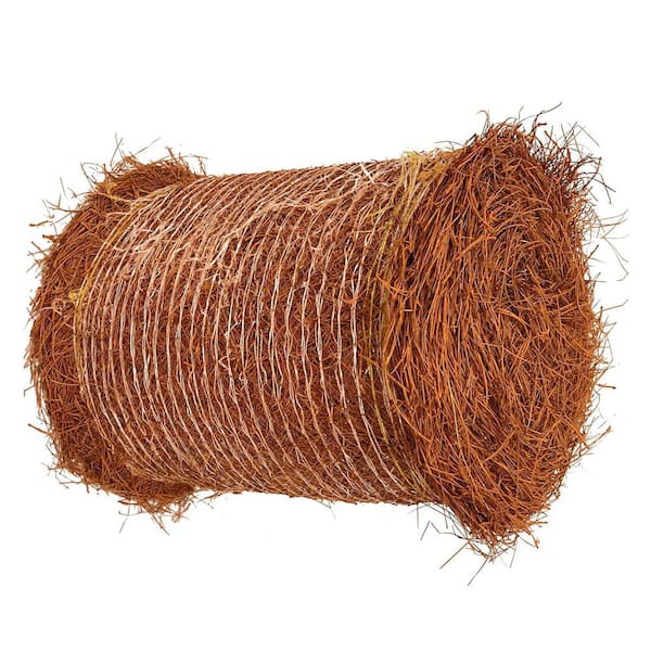 Brown Longleaf Pine Straw Roll for Landscaping Covers Up to 125 sq. ft.