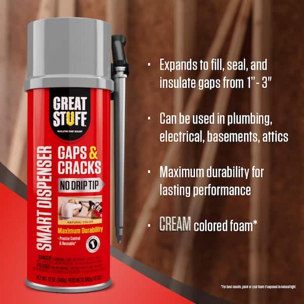  Great Stuff Gaps and Cracks Insulating Foam Sealant,12 Ounce -  Case of 12 : Industrial & Scientific