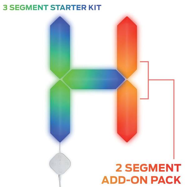 Monster LED Smart Modular 3D LED Art 2 Panel PRISM Add-On Pack, Requires  Starter Pack