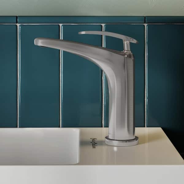 Swiss Madison Sublime Single-Handle Single-Hole Bathroom Faucet in Brushed Nickel