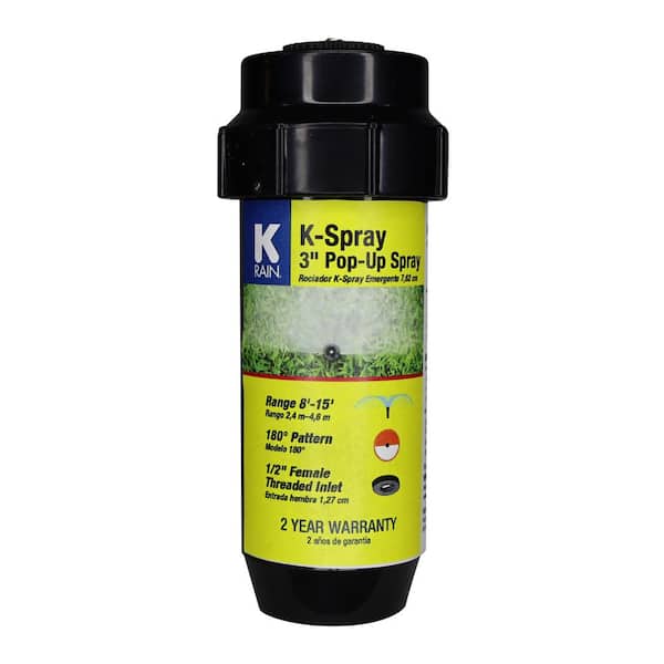 K-Rain 3 in. KSpray Pop-Up Sprinkler 1/2 Circle Pattern Nozzle