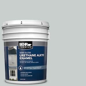 5 gal. #720E-2 Light French Gray Urethane Alkyd Semi-Gloss Enamel Interior/Exterior Paint