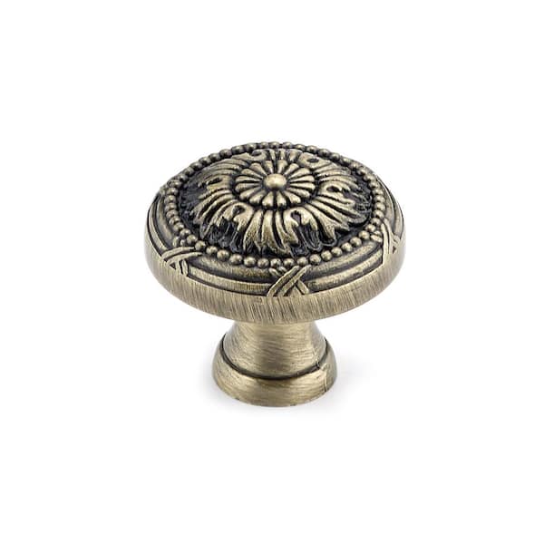 Richelieu Hardware Chateauguay Collection 1-1/4 in. (32 mm) Antique English Traditional Cabinet Knob