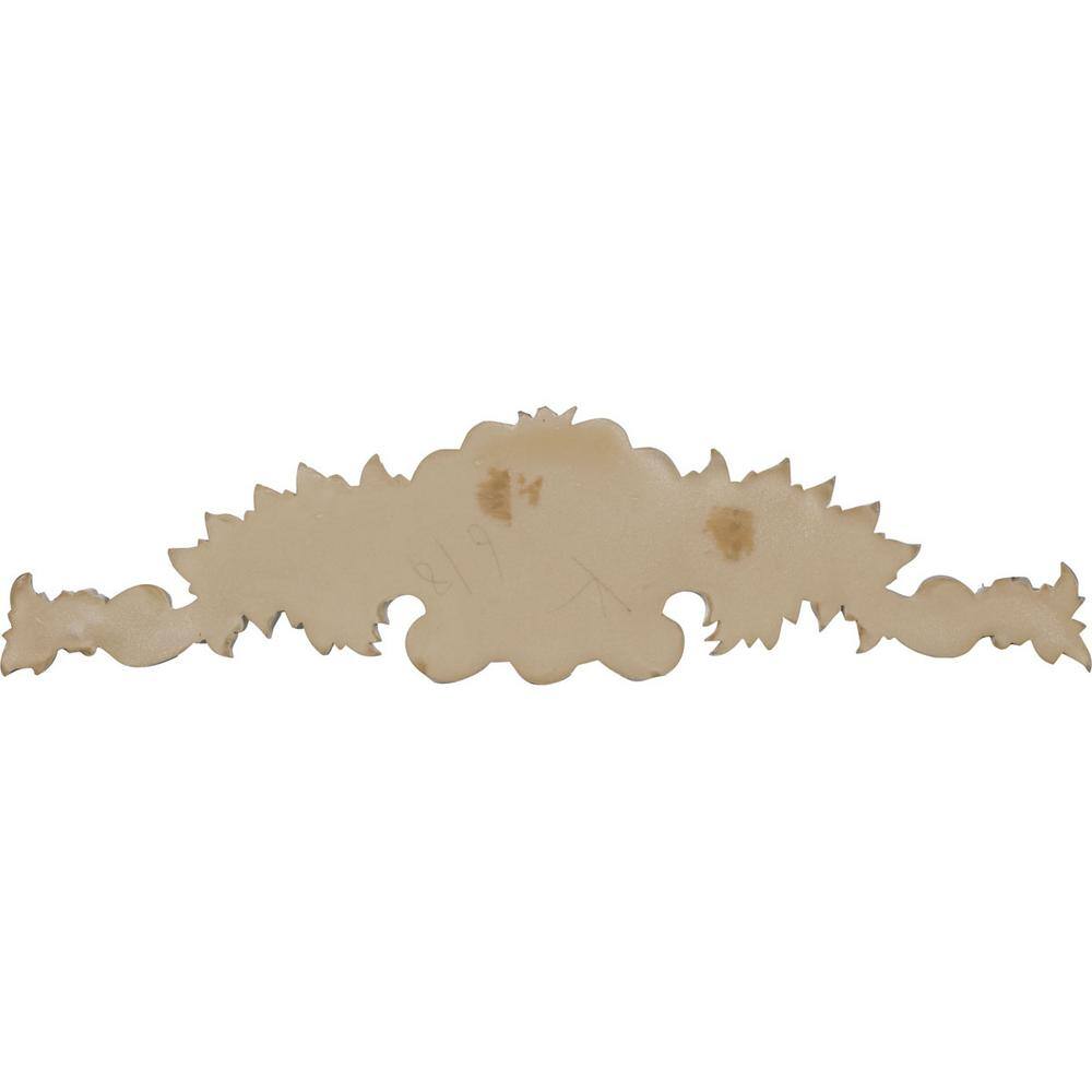 Medium Gray Polyurethane Scroll Center Applique