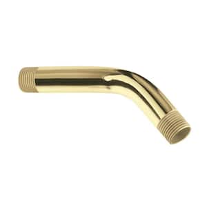 6 in. Shower Arm in Polished Brass