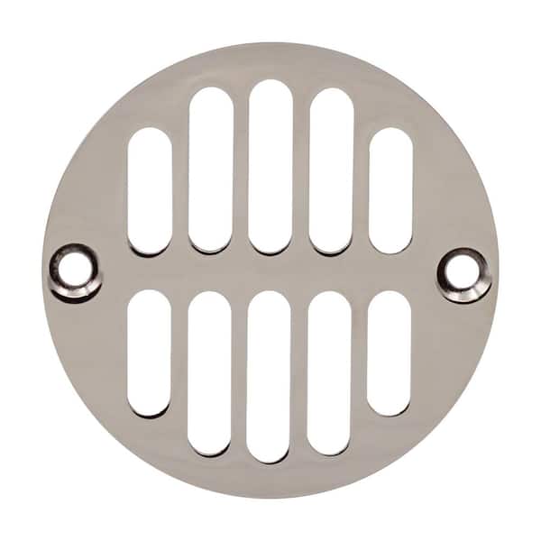 Westbrass D312-05 Shower Strainer Set Crown and Grill - Polished Nickel