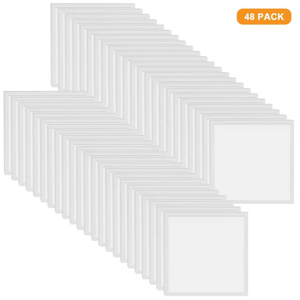 2 ft.x 2 ft. White 4400Lumens Integrated LED Flat Panel Light Fixture,0-10V Dimmable, 3CCT, 20/30/40W,120-277V (48-Pack) price history on PriceWatchPro