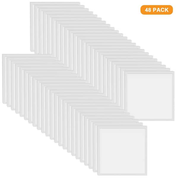 2 ft.x 2 ft. White 4400Lumens Integrated LED Flat Panel Light Fixture,0-10V Dimmable, 3CCT, 20/30/40W,120-277V (48-Pack)