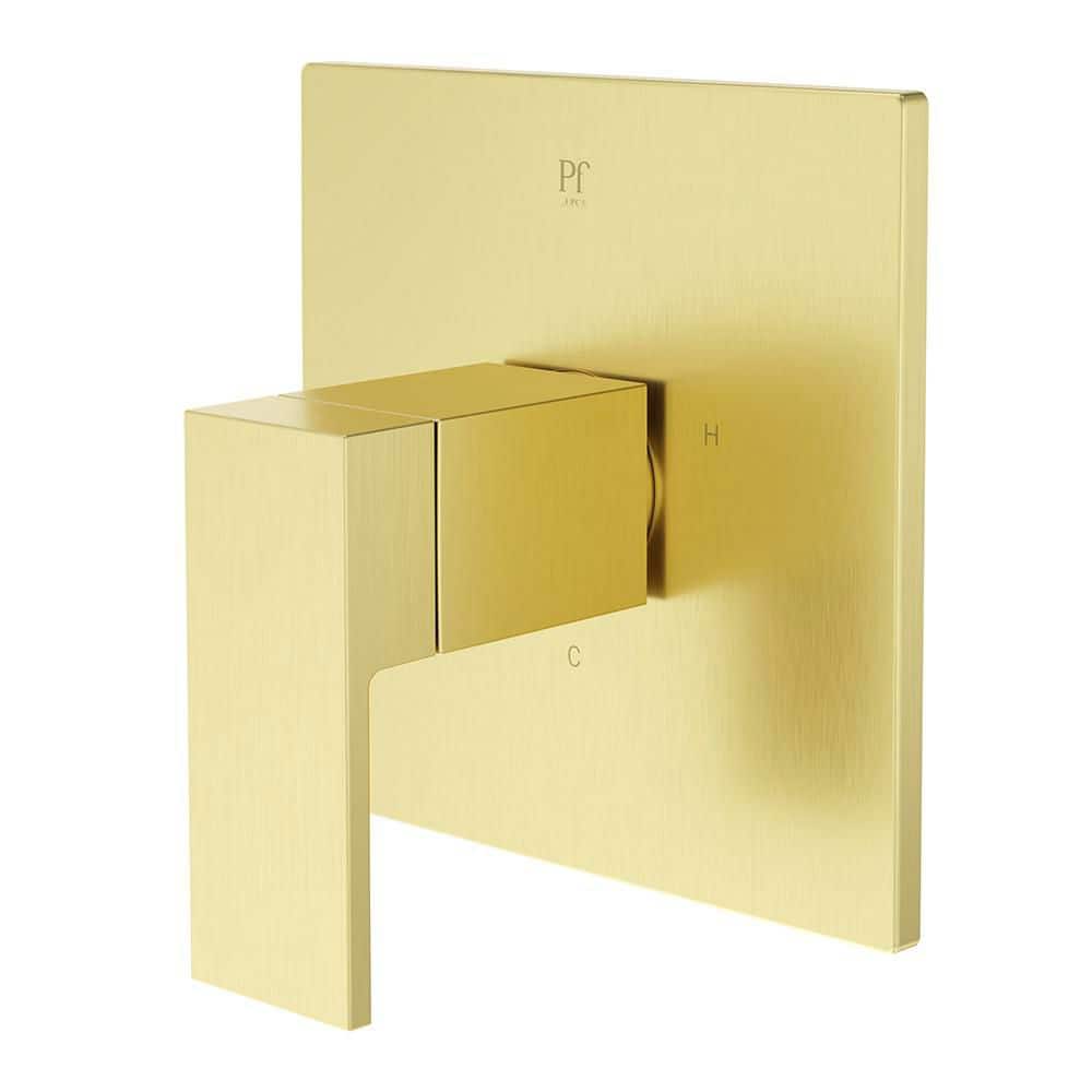 Dumont 1-Handle Wall Mount Valve Only Trim Kit in Spot Defense Brushed Gold [Valve Not Included] price history on PriceWatchPro