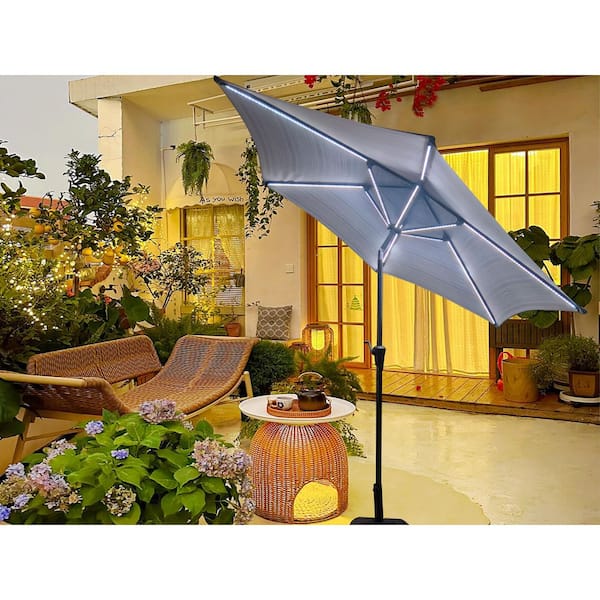 ebay patio umbrella replacement 9ft Patio Umbrella Replacement Canopy - 600D UV Protection, Water  Resistant, Pre