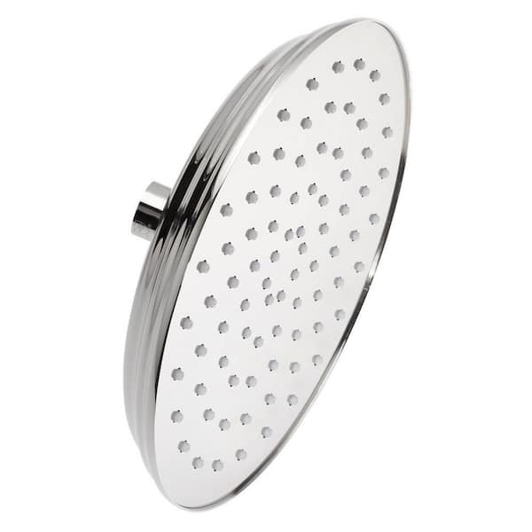 1-Spray Patterns with 2.5 GPM 8 in. Wall Mount Full Fixed Shower Head with No Additional Features in Chrome