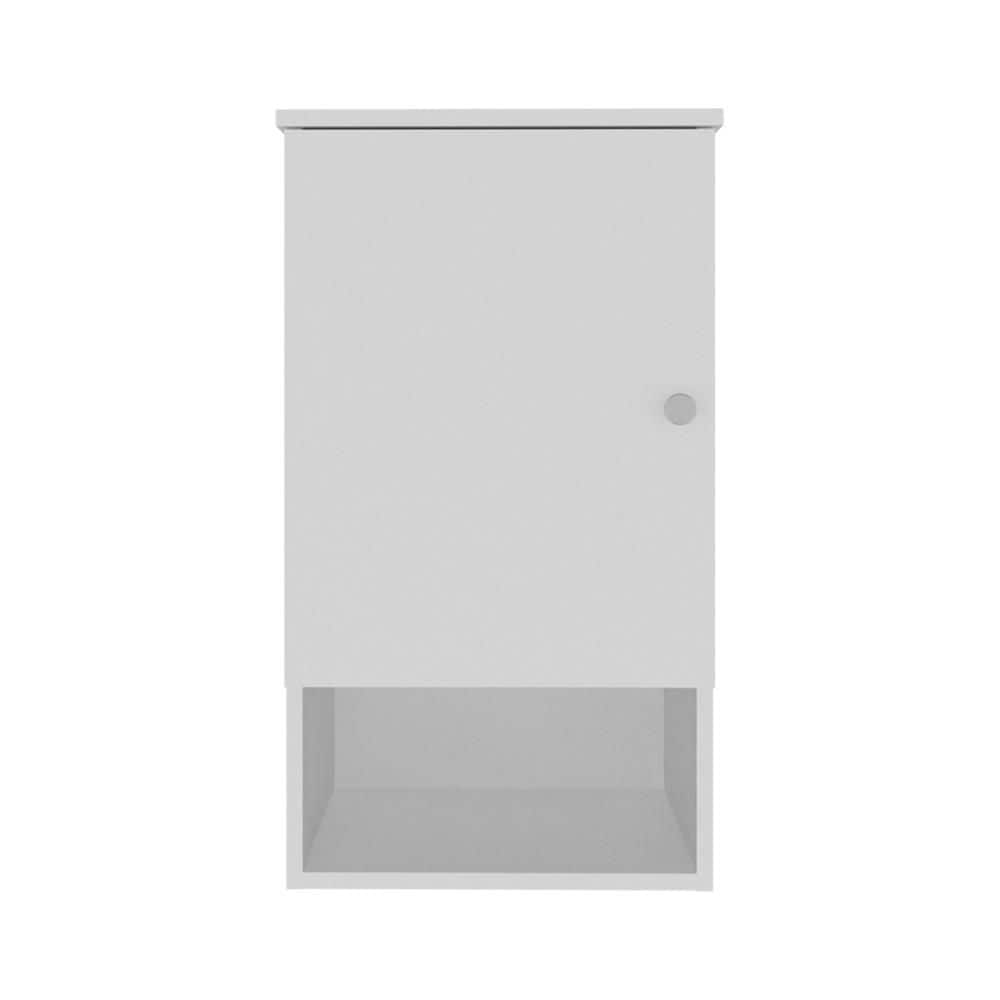 16.2 in. W x 28.6 in. H White Rectangular Engineered Wood Surface Mount Medicine Cabinet without Mirror with 3 Shelves price history on PriceWatchPro