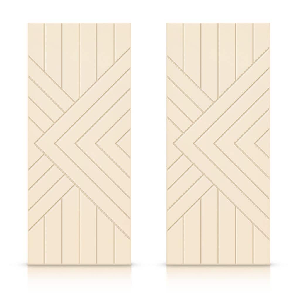60 in. x 80 in. Hollow Core Beige Painted Composite MDF Interior Double Closet Sliding Doors price history on PriceWatchPro