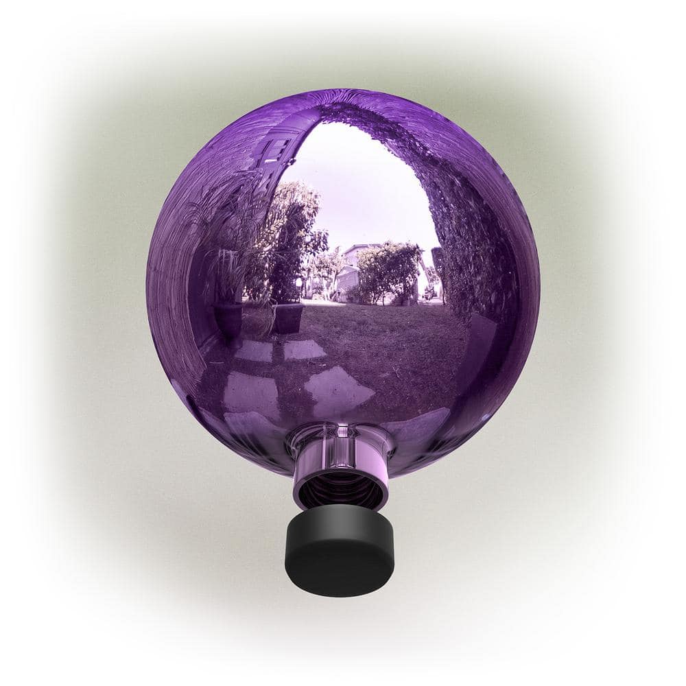 10" Electric Purple Blown Glass Gazing Globe