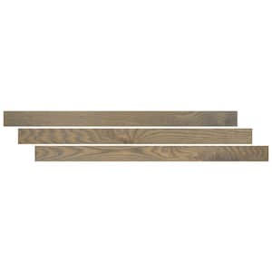 Willrow Oak 0.37 in. Thick x 1.24 in. Wide x 78 in. Length Luxury T-Molding  Trim