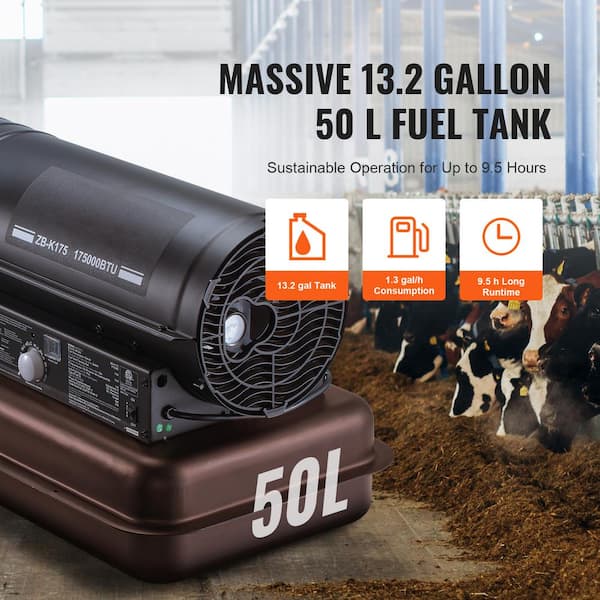 Mr. Heater 210,000 BTU Black Kerosene Forced Air Outdoor