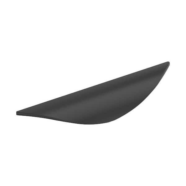 Amerock Current 3 in. (76 mm) Modern Matte Black Edge Cabinet Pull