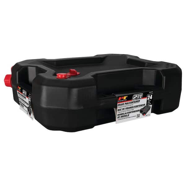 Performance Tool 4.5 Gallon Oil Drain Pan - Heavy Duty Polyethylene With Pour Spout