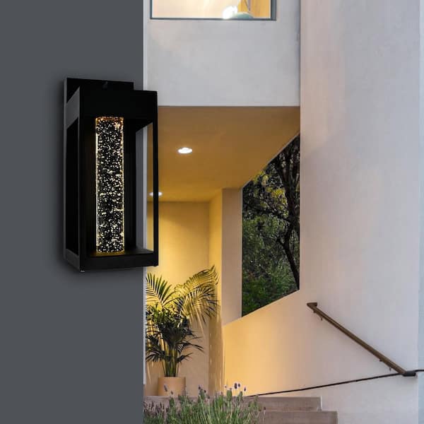 Rochester 13 in. Black LED Integrated Outdoor Wall Light