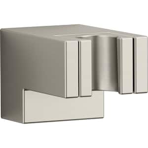 Statement Wall-Mount Hand Shower Holder in Vibrant Brushed Nickel