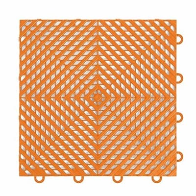 VinTile Modular Interlocking Cushion Floor Tile Mat Drain Deck