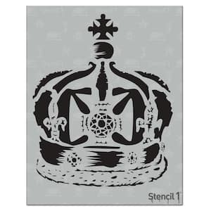 Distressed Crown Stencil