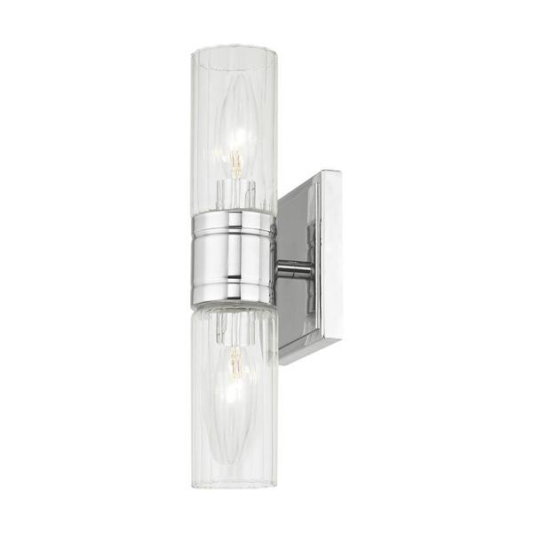 Livex Lighting Midtown 2 Light Polished Chrome Bath Vanity