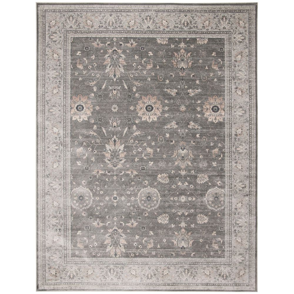Vintage 8 ft. x 10 ft. Gray/Beige Ornate Oriental Border Area Rug price history on PriceWatchPro