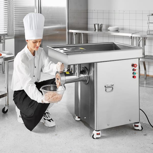Meat Grinder, 36.7 lbs. Min Capacity Electric Meat Grinders w/ Blade, Grinding Plate, Sausage Maker, Stainless Steel