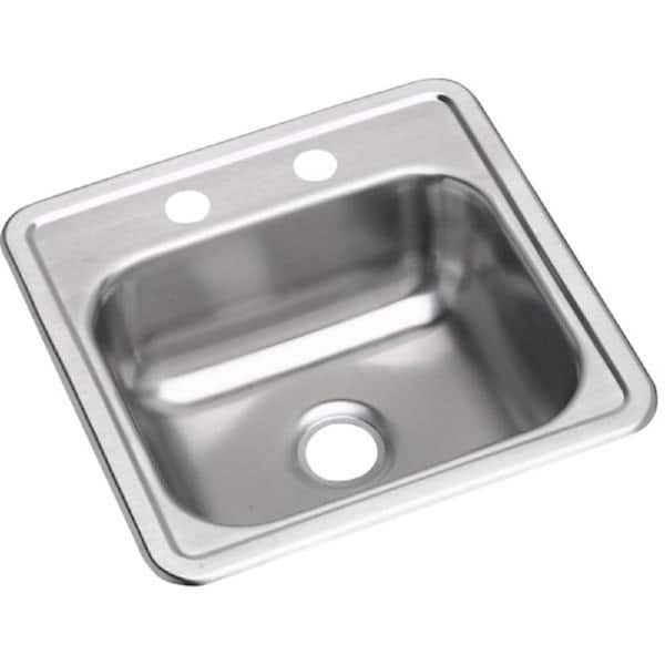 Dayton 15 in. Drop-in Single Bowl Stainless Steel Bar Sink Only