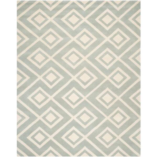 SAFAVIEH Chatham Grey/Ivory 8 ft. x 10 ft. Area Rug