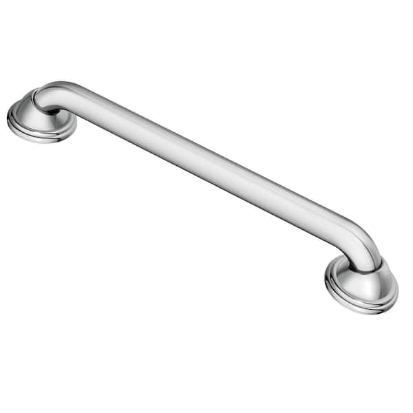 MOEN Home Care Designer Elite 24 in. x 1-1/4 in. Concealed Screw Grab Bar with SecureMount in Chrome
