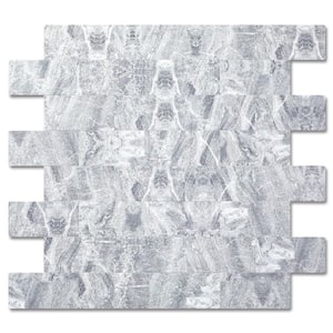 Persian Grey 12 in. x 12 in. PVC Peel and Stick Tile Backsplash (5 sq. ft./5 Sheets)