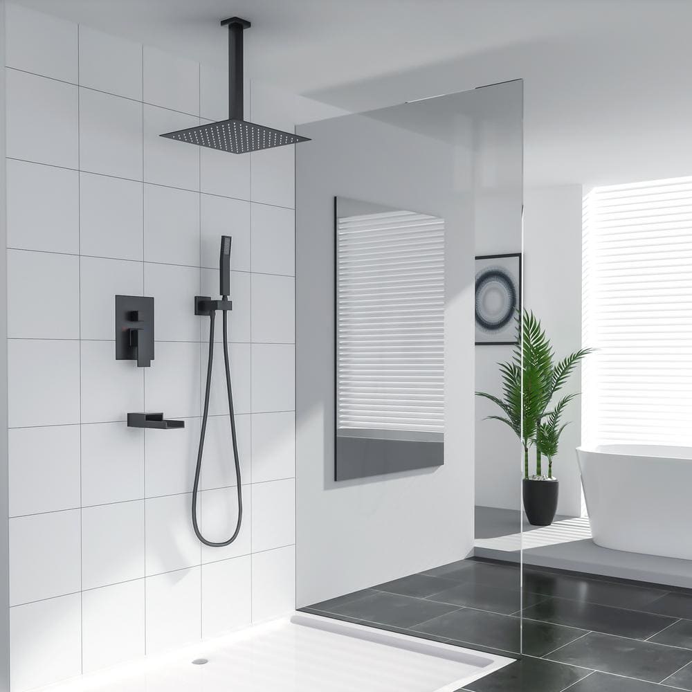 Oil Rubbed Bronze Ceiling Mounted Rain Shower System