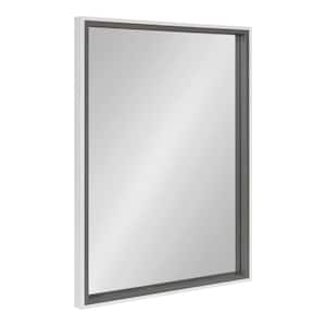 Gibson 24.00 in. H x 19.00 in. W Rectangle MDF Framed Gray Mirror