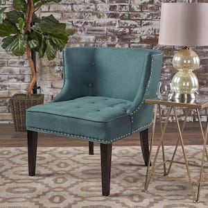 Adelina Dark Teal Fabric Occassional Chair