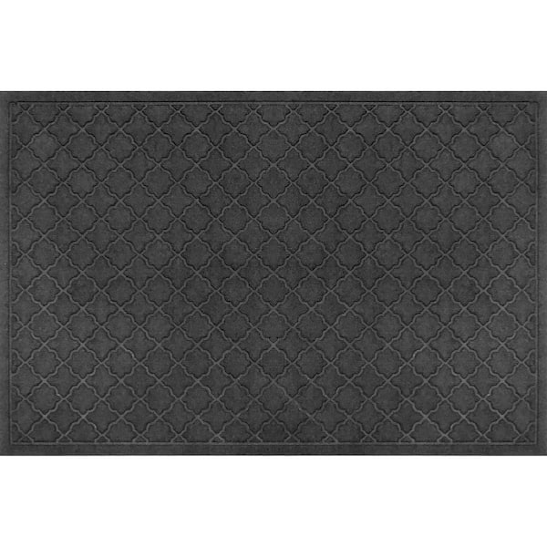 Waterhog Cordova 45 in. x 70 in. PET Polyester Indoor Outdoor Mat Charcoal